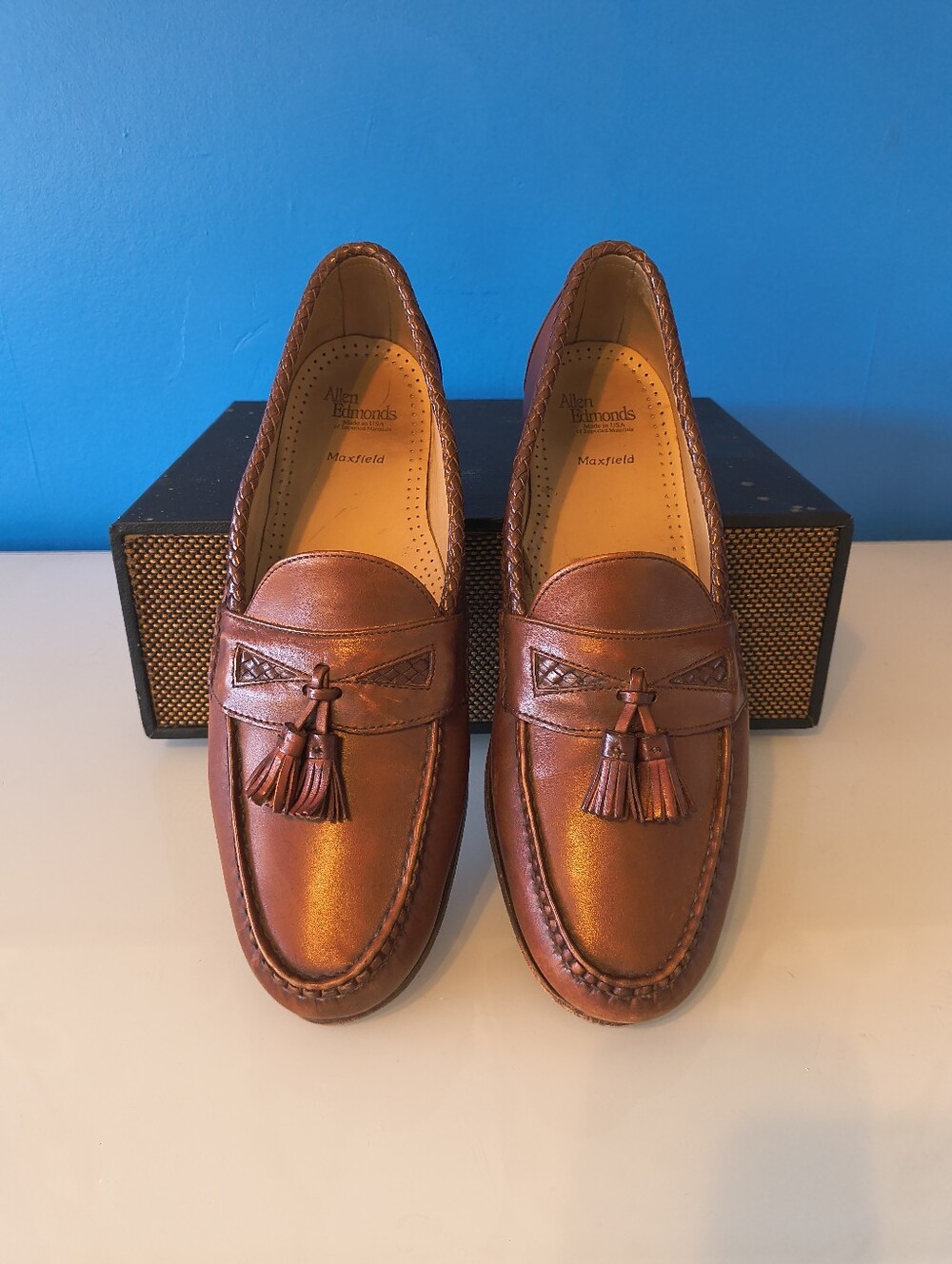 🕰️ Vtg. Allen Edmonds Men's Maxfield Tassel Loafer size 14D